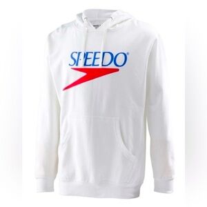 Speedo White Hooded Sweatshirt NWOT Size M